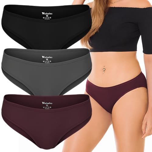 Image of Women's Cotton Bikini Panties Underwear for Women Comfort 3 Pack | Cotton Panties, No Show, Breathbale, Comfort Fit, Multipack