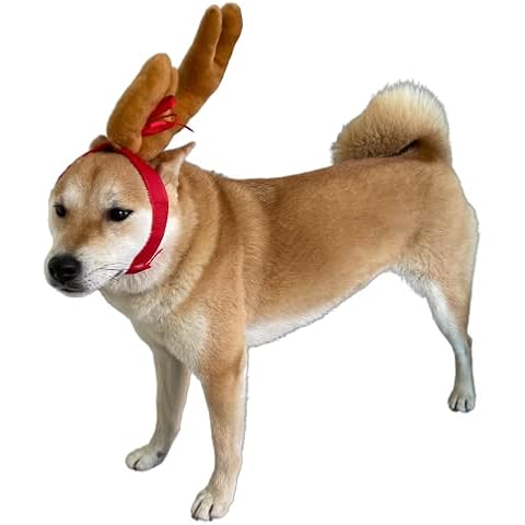 ComfyCamper Reindeer Antler Dog Halloween Costume - Headband Cosplay Christmas Small Medium Large X-Large Puppy Cat, XL Cover
