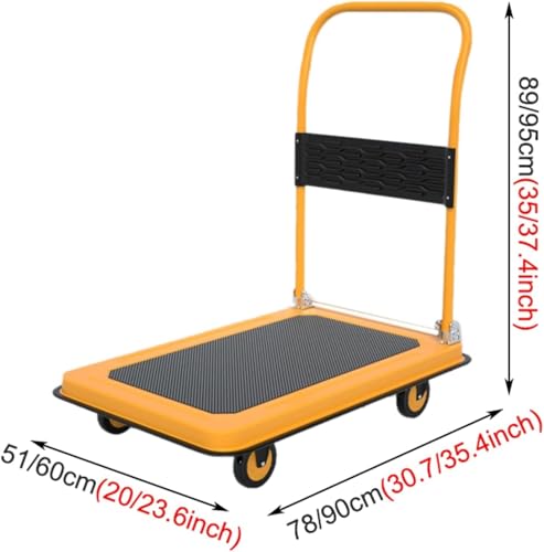 Carretilla plegable con 4 ruedas y borde de goma antideslizante miniatura 7