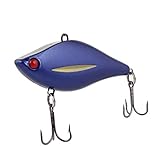 Material: plástico, metal Triple Agudos del Metal del Anzuelo del Gancho de plástico de Pesca de Cebo señuelo Azul Vivid