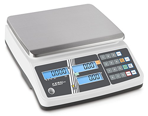 Balanza comercial con memoria para precios de articulo Kern 30 kg