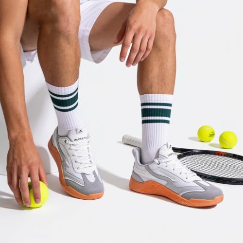 Image of Impakto para X Court Men's Sneakers | Lightweight & Cushioned Insole | Lace-Up Shoes for Casual Outings,Walking & Gym | Anti-Skid Rubber Sole for Non-Marking Activity