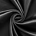 Charmeuse Bridal Satin Fabric for Wedding Dress 60" inches By the Yard Charmuse (1 YARD, Black)