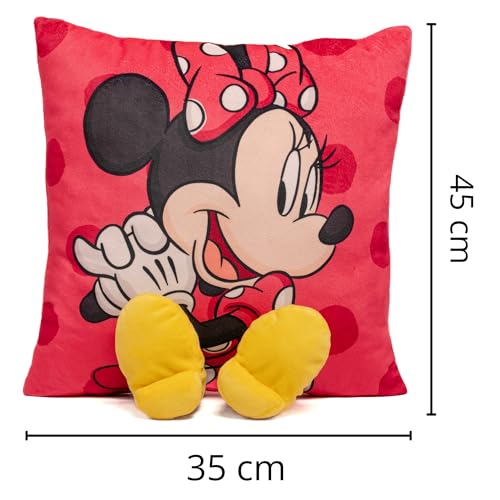 Image of Mirada Mickey Plush Toy with Legs - Soft Stuffed Toy, Cute Pillow for Kids, Birthday Gift for Boys & Girls, Licensed Disney Decor - 35cm