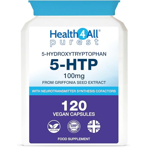 Health4All 5-HTP Supplement 100mg Capsules, 120 Pack