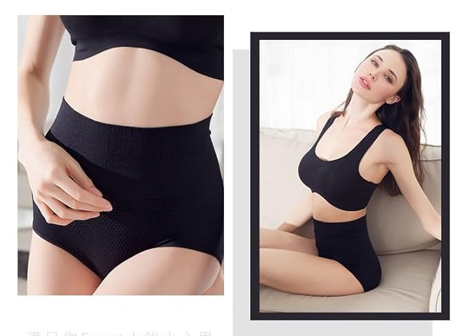 Image of Women's Tummy Tucker High Waist Shapewear with Anti Rolling Strip Panties