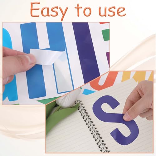 102PCS Letter Stickers Large, 10cm Colorful Sticker Letters, Self-Adhesive Vinyl Letters Stickers, Bulletin Board Letter Large for Poster Bulletin Board Crafts