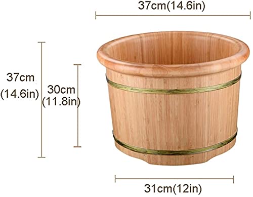 Tina de masaje para pies de madera con tapa y masajeador miniatura 2