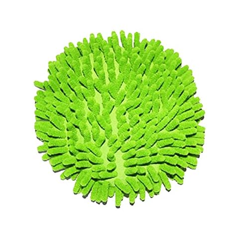 meioro 360 Car Spin mop Replacement Head,Microfiber Chenille Scratch-Free Replacement Cleaning Mop Head (Green Head only) Cover