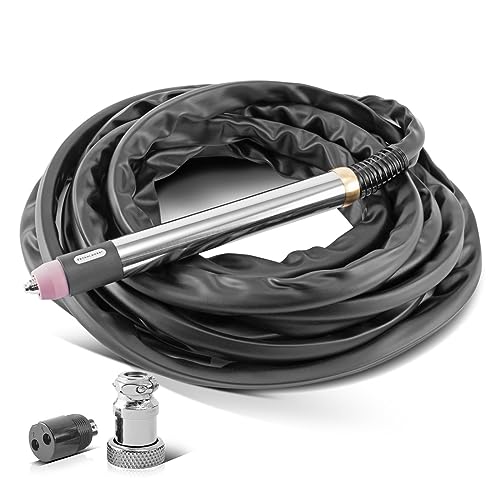 STAHLWERK P60 CNC Torche | Torche plasma | Chalumeau coupeur avec boîtier en acier inoxydable et tête en laiton de haute qualité pour coupeur plasma, lot de...