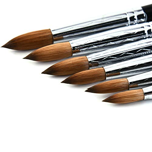 image for Slsy Accmor Kolinsky Acrylic Nail Brush, 3D Nail Art Brush for Acrylic