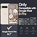 JETech Magnetic Case for Google Pixel 8 Pro 6.7-Inch 2023, Compatible with MagSafe Accessories, Shockproof Protective Phone Cover, Non-Yellowing Hard Clear PC Back (Clear)