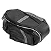 Alomejor Double Bottle Pouch Saddle Bag Carbon Grain Composite Large CapacityBike Seatpost Rear Tail Bag for Enthusiasts (Black Gray)