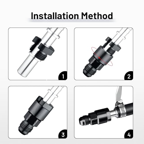 Image of EVIL ENERGY 5 /16 SAE quick-disconnect male to 3 /8 hose barb Fittings