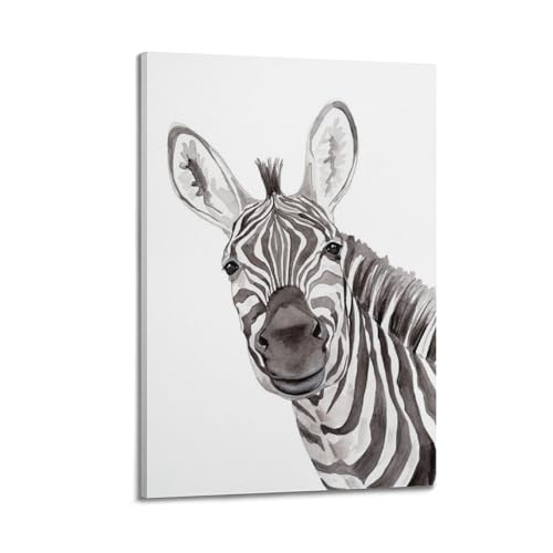 Toile zèbre noir et blanc 40x60cm pour réveiller un mur blanc sans âme