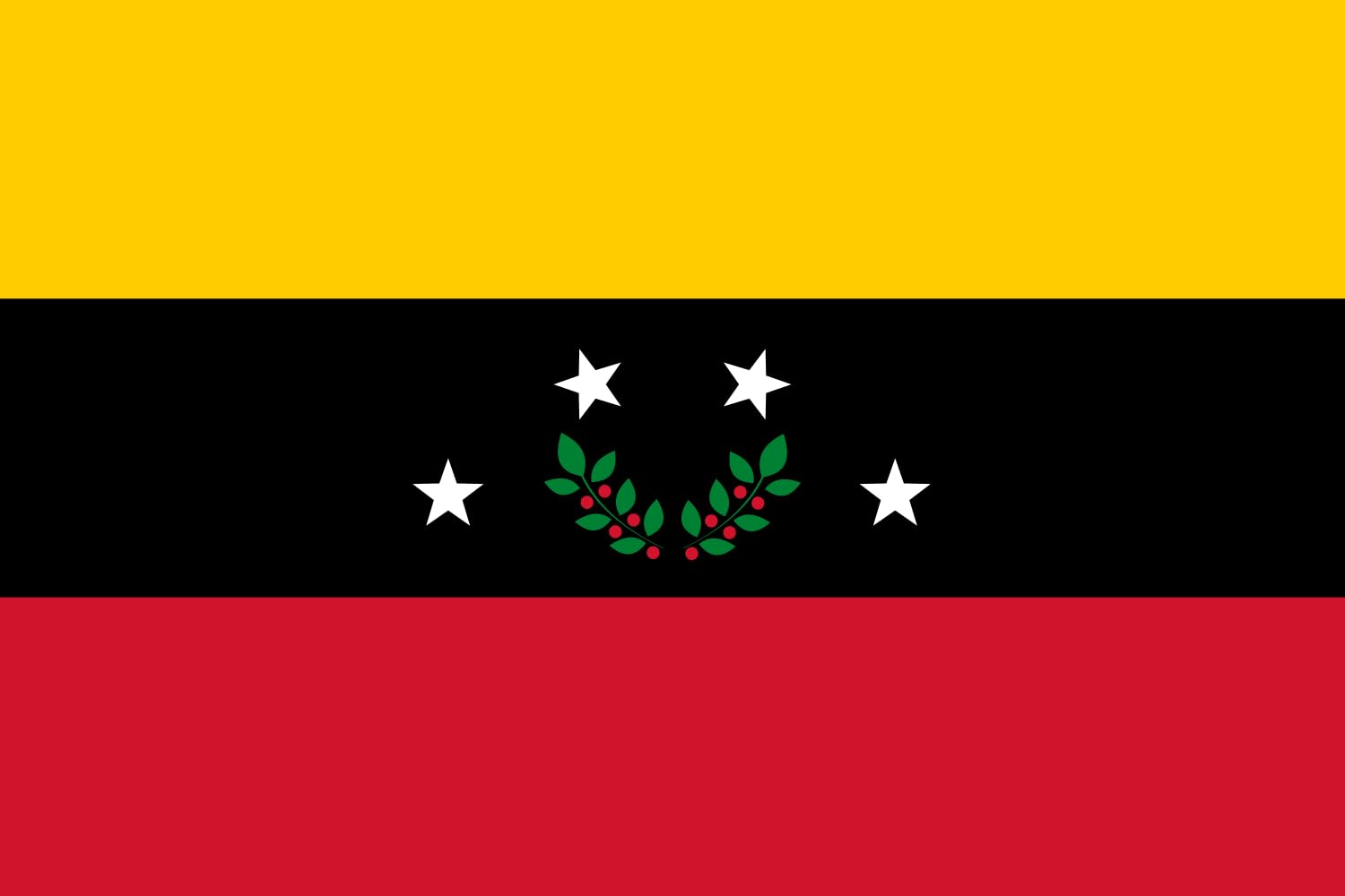 Drapeau de l'État de Táchira grand modèle pour décorer vos événements culturels