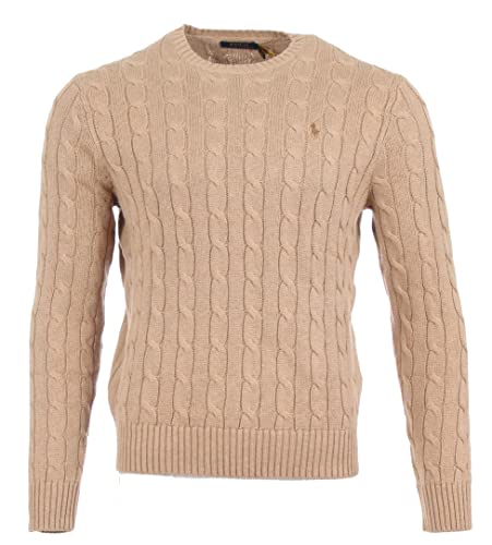 Ralph Lauren Herren Zopfmuster Rundhals Pullover (as3, Alpha, l, Regular,...