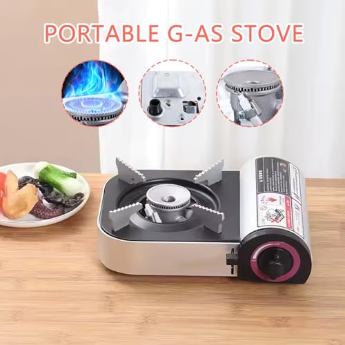 Réchaud portable extérieur résistant au vent avec brûleur de cuisson compact