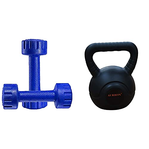 Image of Aurion M1 PVC Dumbell 1 KG x 2 (Blue)