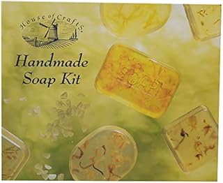 House HC360 Handmade Soap Kit Home Crafting, DIY Hobby, Make Your Own Bars, Multi, Fragrance, Moulds and Petals