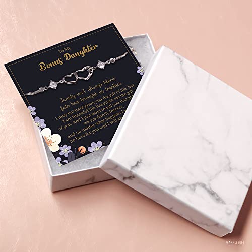 Bonus Daughter bracelet. I'll always be here for you. To Daughter gift. Bracelet for Daughter from Mom. Jewelry for Birthday Christmas day. Silver2