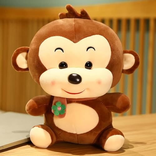 サルぬいぐるみ 可愛い マフラーサル 猿人形 縫いぐるみ ふわふわ 萌え萌え 癒し系 抱き枕 柔らかい 気持ちいい お祝い 誕生日 クリスマス バレンタインデー グリーン プレゼント 40cm