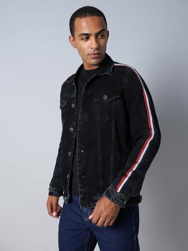 Image of HIGH STAR Men's Denim Standard Length Jacket