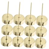 TOGEVAL 12 Stück Teiliges Kerzenhalter mit Spitzen Goldfarbene Festival Kerzenbecher für Weihnachtsbaum Tischdekoration Vielseitiger Weihnachtskerzen Einsatz für Festliche Atmosphäre