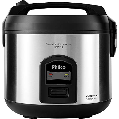 Panela de arroz, Ppa12pi, 12 xícaras, Preto, 110v, Philco