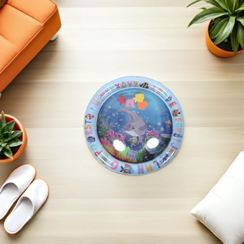 Tapis eau rond pour chat SHINEOFI 3 pièces tapis de jeu sensoriel poisson - 6