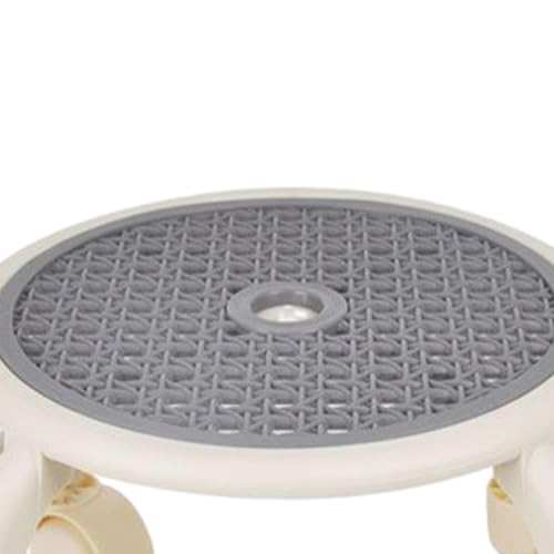 JISADER Polia de assento de rolo baixo, rodas, cadeira giratória, pedicure, para fitness, CINZENTO