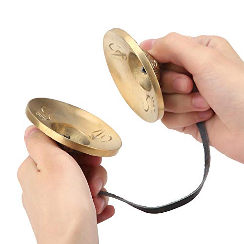 Tibetan Meditation Bell Handcrafted Buddhist Lucky Symbol Embossed Meditation Yoga Bell Chimes Percussion Instrument(#1) #TOP1