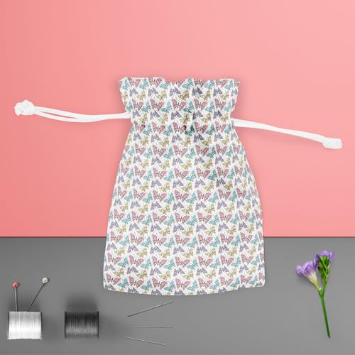 Image of ArtzFolio Cute Butterflies | Pouch Wrist Potli Bag | Bag for Weddings & Casual Parties