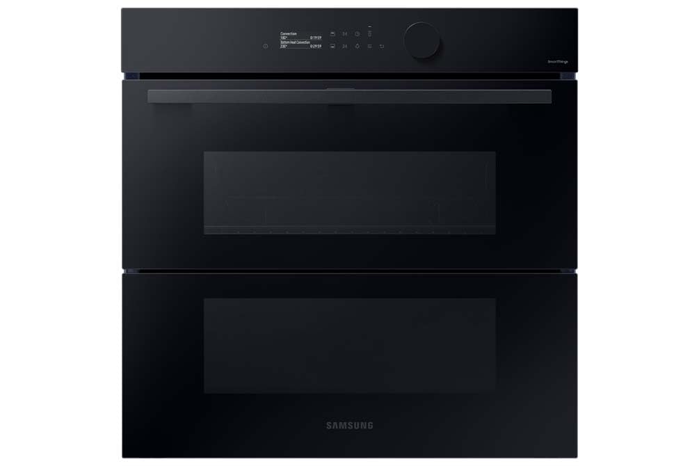 Series 5 Dual Cook Flex Smart Oven with Pyrolytic Cleaning & Air Fry, Colour: Clean Black, NV7B5750TAK