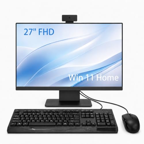 Image of 27 inch All-in-One Desktop Computer, i5 CPU Up to 3.4 GHz, 16GB RAM, 512GB SSD