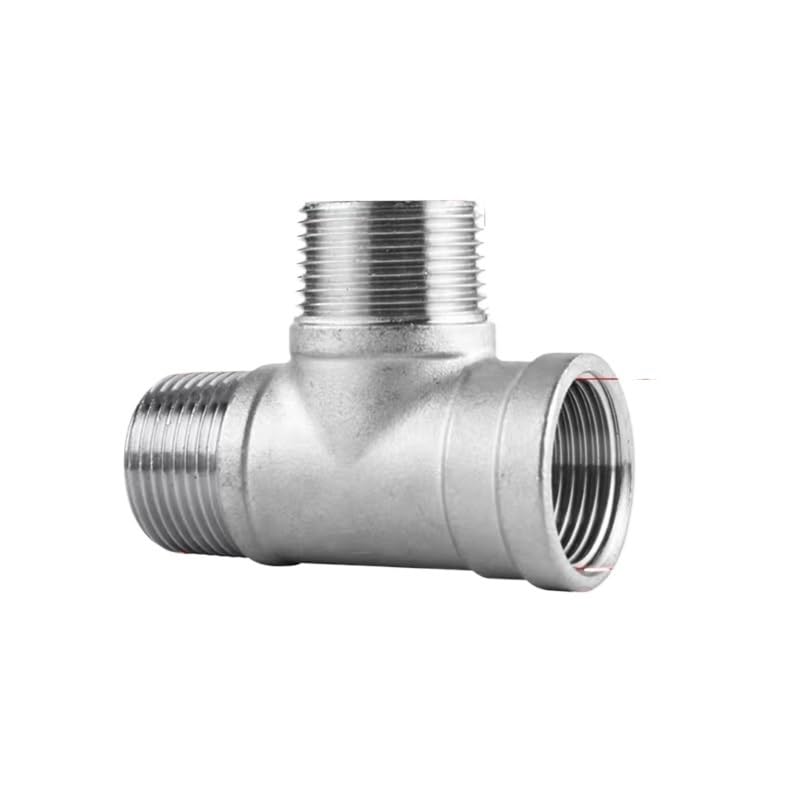 Raccordement en T 1-1/4 anti fuite té fileté mâle femelle inox