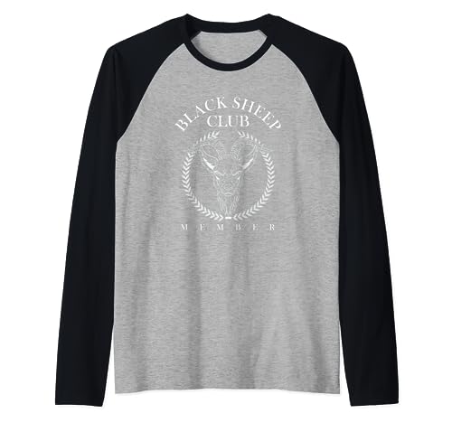 Membro del Black Sheep Club | Sii te stesso | Outsider Different Maglia con Maniche Raglan
