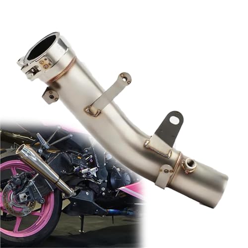 Tube intermédiaire d'échappement en acier inoxydable de qualité pour Ninja ZX-6R