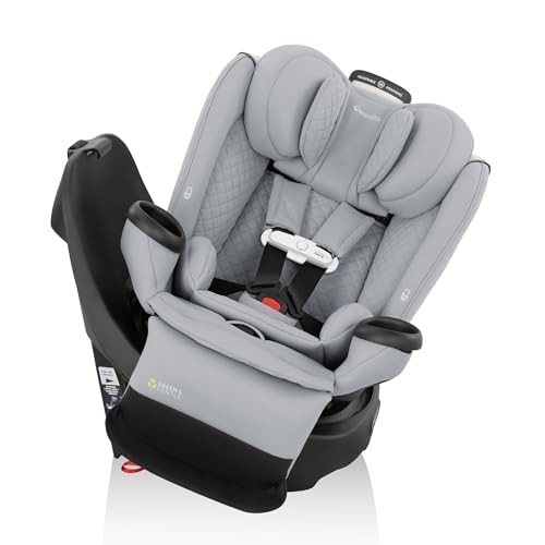 Image of Evenflo Revolve360 Extend All-in-One Rotating Car Seat with Green & Gentle Fabric (Quartz)