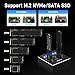 FIDECO M.2 NVMe SATA SSD Cloner Dock, USB 3.2 Gen 2 X 2, 20Gbps Dual NVMe SATA SSD Enclosure, M.2 Duplicator Cloner, Support Offline Clone, UASP and Trim, Aluminum Design
