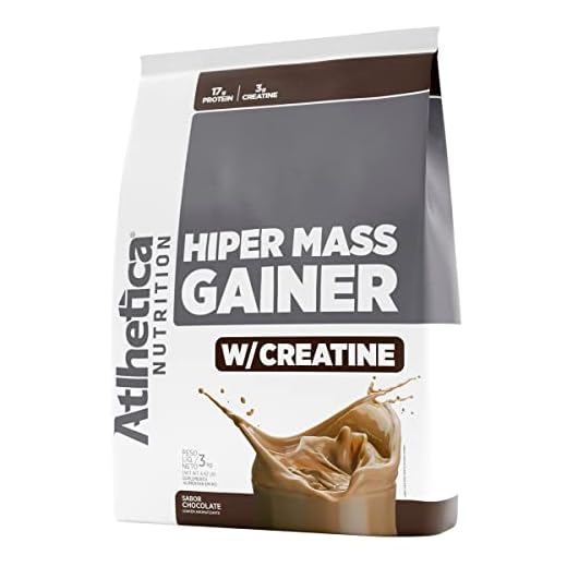 Atlhetica Nutrition Hiper Mass Gainer W/Creatine (3Kg) - Sabor Chocolate