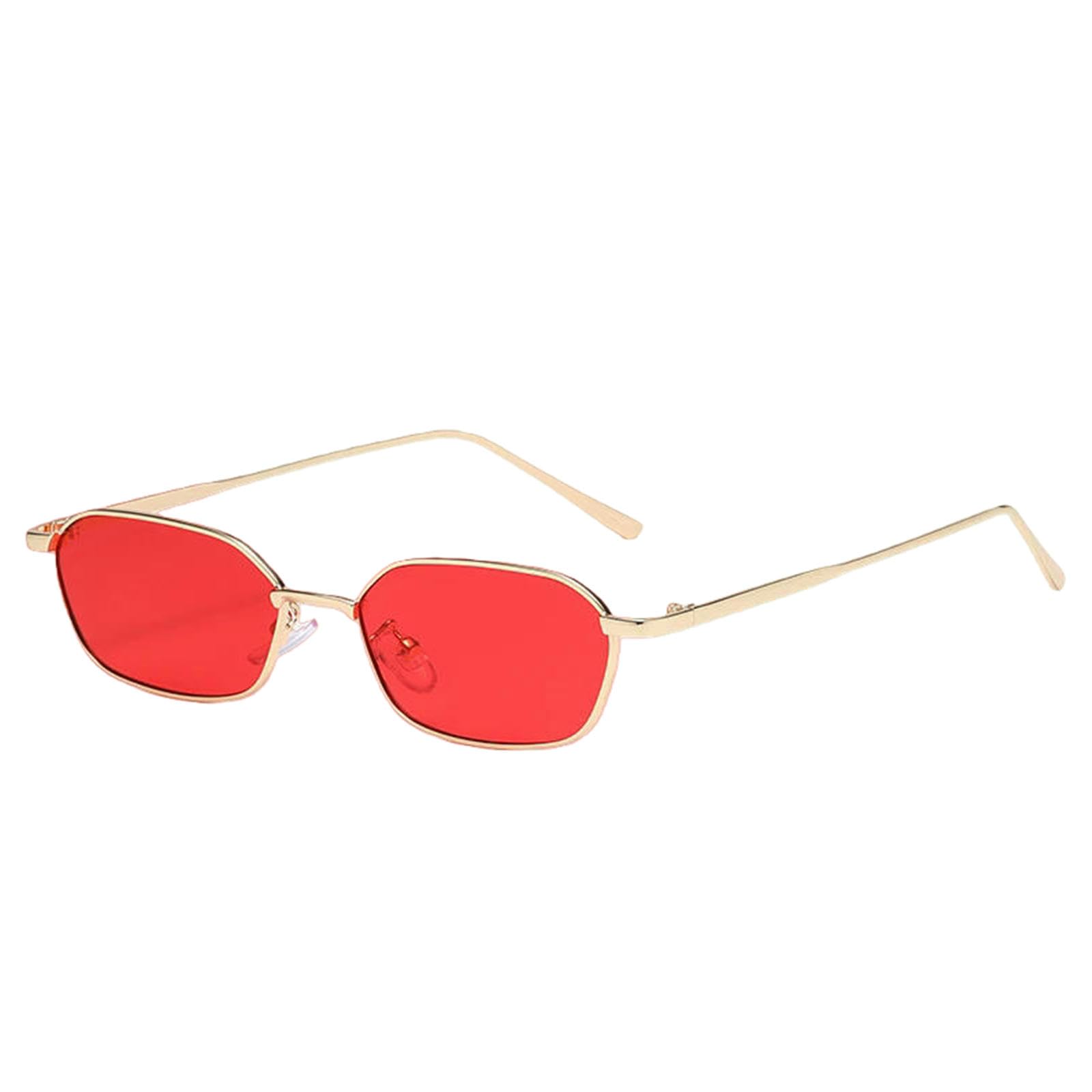 Okulary przeciwsłoneczne moda retro kwadratowe damskie małe steampunk metalowe okulary vintage gradient UV400-2 sztuki Z02
