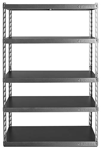 Gladiator 48" Wide Ez Connect Rack With Five 18" Deep Shelves #TOP25