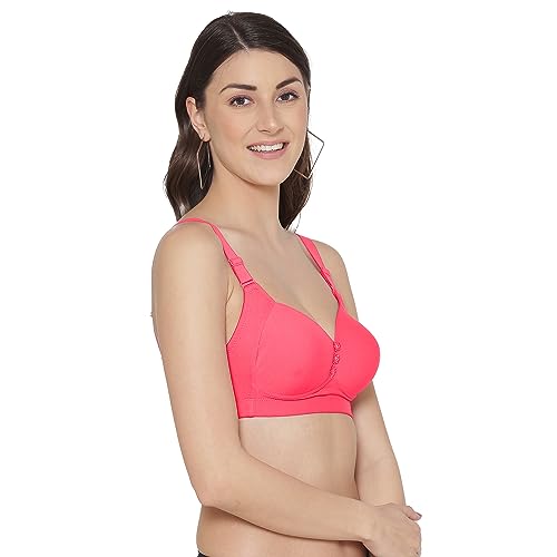 Image of Tweens Lite Wite - Minimiser Medium Padded Cotton Lycra Bra (Plus Size) - Triple Hook - Full Coverage - Wirefree - Seamless T-Shirt Bra