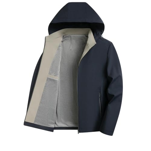 Veste à capuche amovible homme pour météo changeante fine