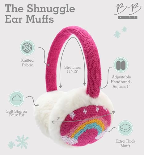Brook + Bay Kids Ear Muffs - Winter Animal Earmuffs - Cozy Ear Warmers3