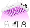 2024 Upgraded BW1000 LED Grow Lights Double Chips Full Spectrum for Greenhouse and Indoor Plant Veg and Flower Growing [White]