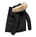 SKYWPOJU Piumino da Uomo Big Goose Autunno e Inverno Cappotto Ispessito Cappotto da Neve Caldo Stile Canada (Color : Black, Size : L)