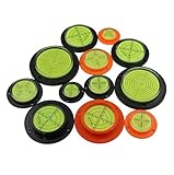 Material: Kunststoff LZZYFPX Zielfernrohr-Wasserwaage Präzisions-Wasserwaage mit Befestigungslöchern Wasserwaage-Wasserwaage Grüne Farbe(70mm Orange)