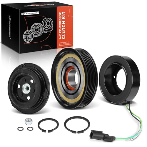 A-Premium Air Conditioner AC Compressor Clutch Kit Compatible with Volvo XC60, S60, XC70, S80, V60, 2015-2016, 2.0L